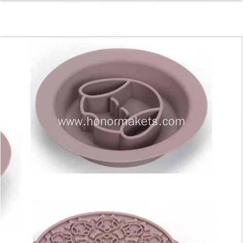 Silicone pet slow food bowl